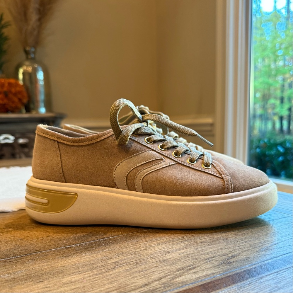 GEOX D OTTAYA MARRON CLARO WOMENS SNEAKERS - Picture 9 of 11